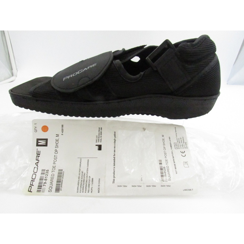 ProCare Squared Toe Post-Op Shoe M Medium 79-81235 Post-Operative Foot Recovery